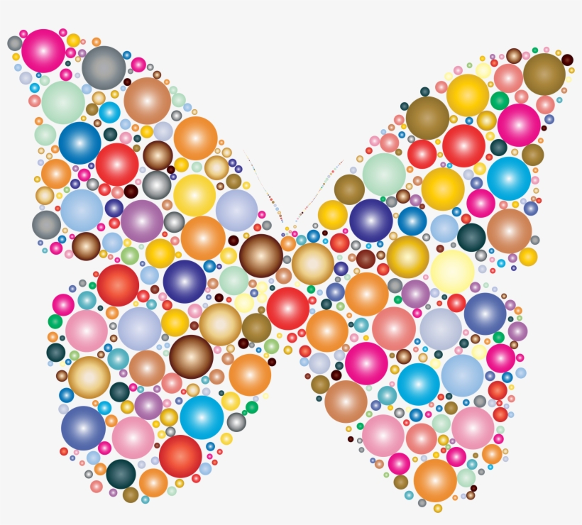 Big Image - Butterfly Circles, transparent png download