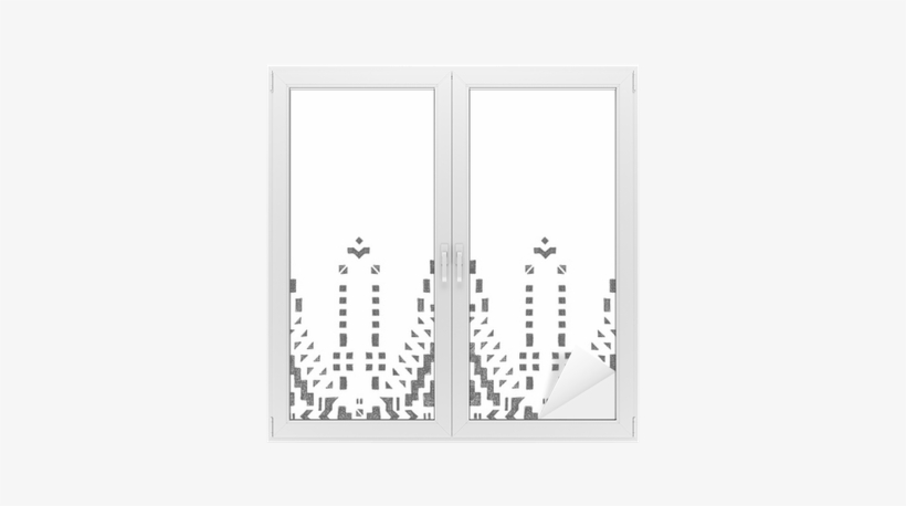 Hand Drawn Tribal Seamless Border Window & Glass Sticker - Door, transparent png download