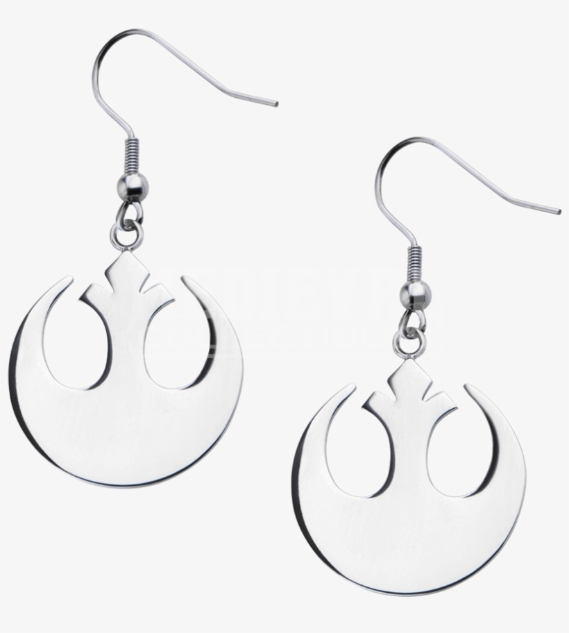 Rebel Alliance Symbol Dangle Earrings - "rebel Alliance Symbol Dangle Earrings", transparent png download