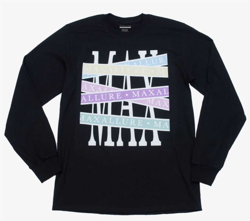 Black Starting Line Long Sleeve - T-shirt, transparent png download