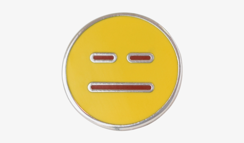 Neutral Emoji Pin - Emoji, transparent png download