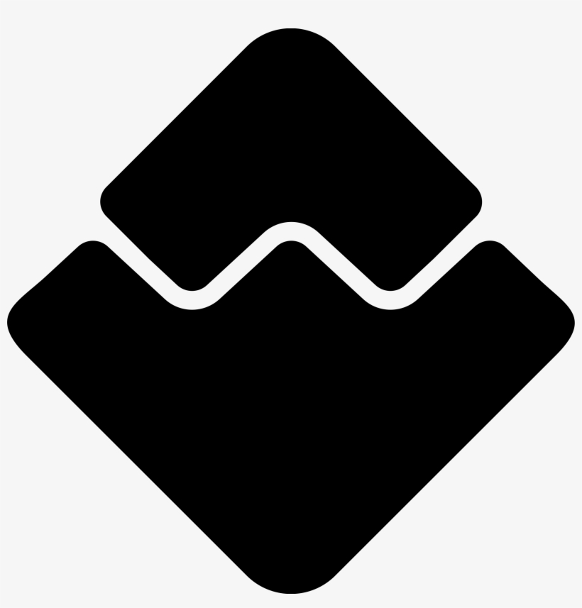 File - Waves-icon - Svg - Cryptocurrency, transparent png download