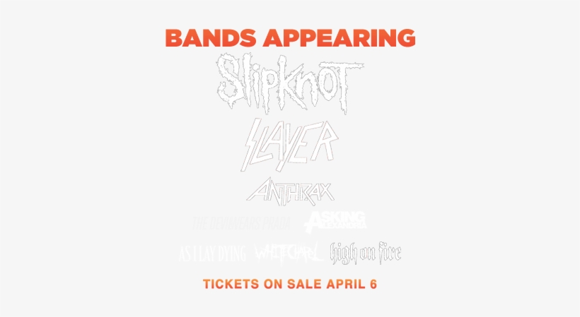 2012 - Mayhem Festival, transparent png download
