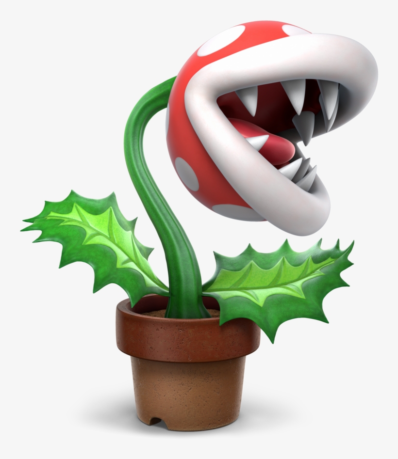 New Characters And Stages Join The Entire Legacy Roster - Piranha Plant Smash Ultimate Render, transparent png download