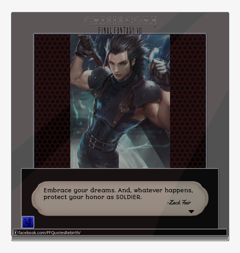 Zack Fair Final Fantasy Vii Crisis Core Psp 2008 Square Final Fantasy 7 Hero Png Image Transparent Png Free Download On Seekpng