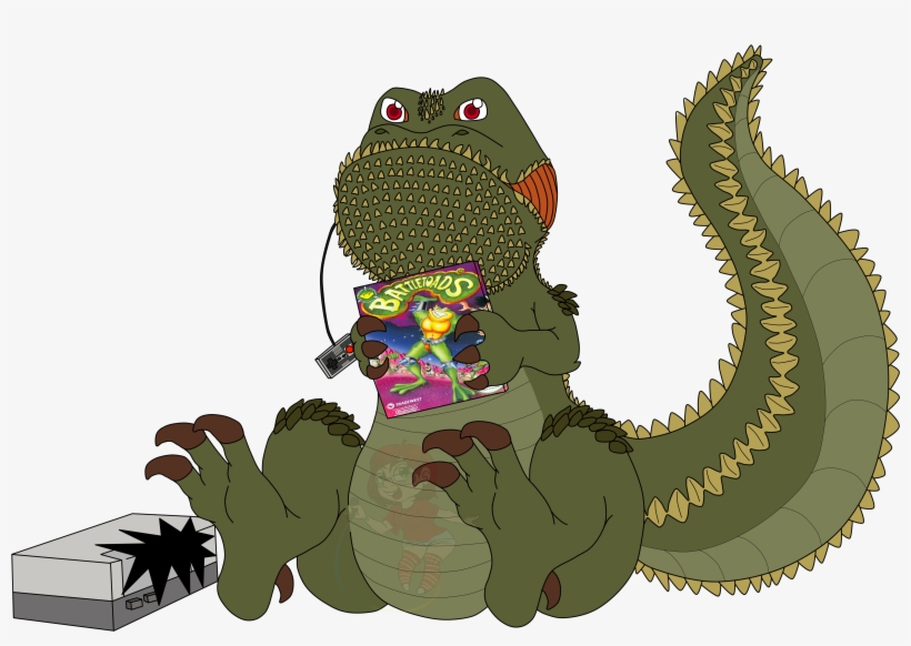 Art Fan Art Drew A Chibi Deviljho Playing Battletoads, transparent png download