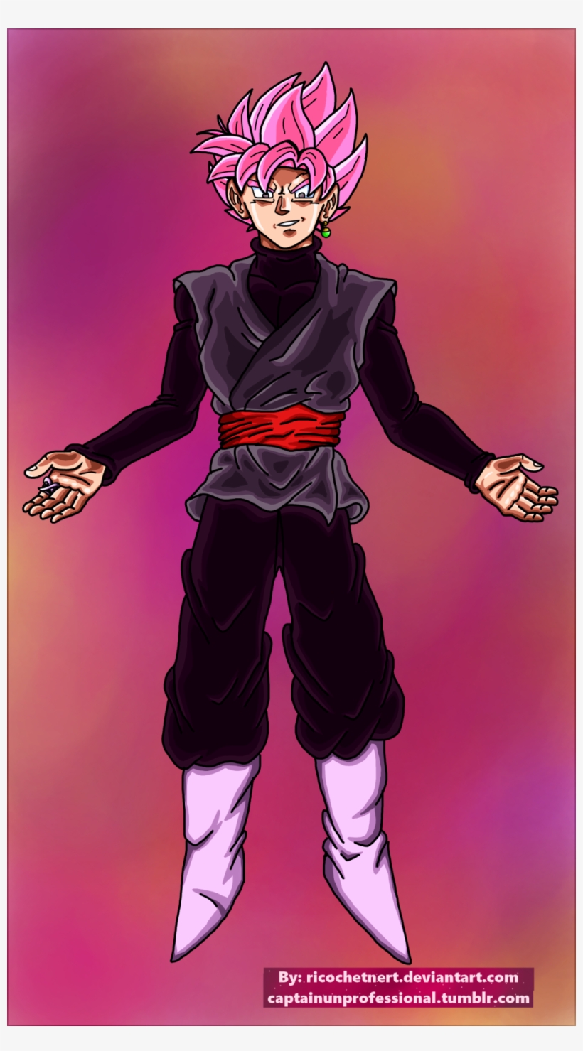 I Drew Black Goku In Super Saiyan Rose Because I Really - Goku, transparent png download