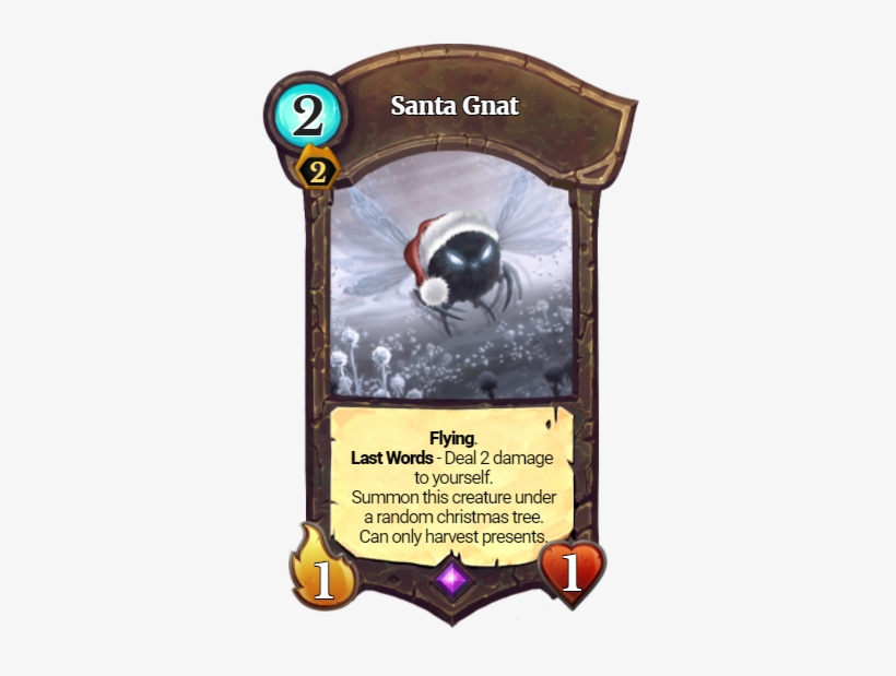 Santa-gnat 243 Kb - Custom Faeria Cards, transparent png download