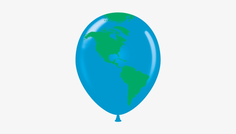 Globe Balloons - Balloon, transparent png download