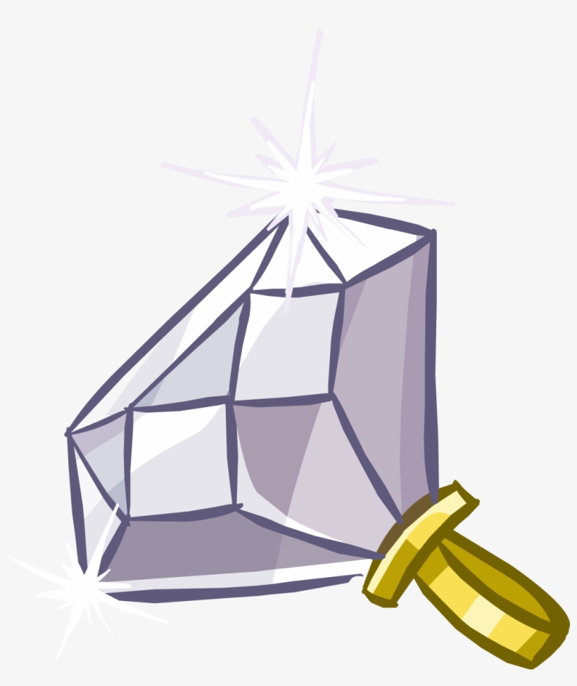 500 Carat Diamond Ring - Club Penguin Diamond, transparent png download