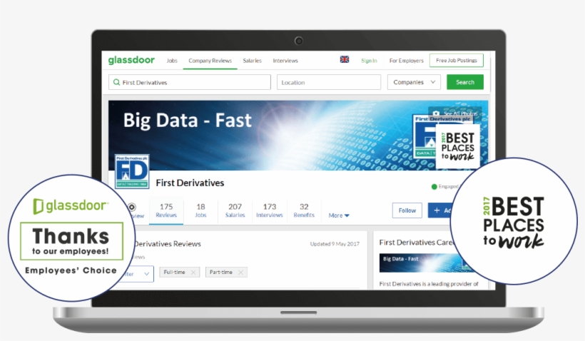 Glassdoor Best Place To Work - Job, transparent png download