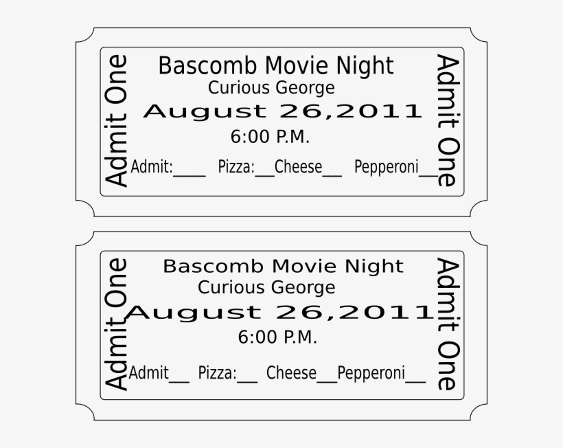 Movie Ticket Clip Art At Clker - Film, transparent png download