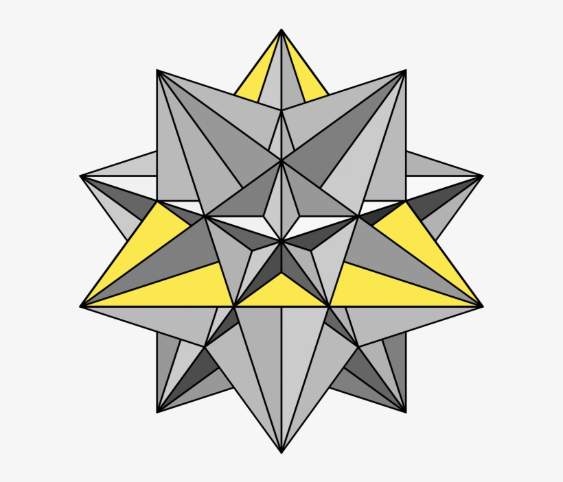 Worksheet, File Great Icosahedron Gray Yellow Face - Kepler–poinsot Polyhedron, transparent png download