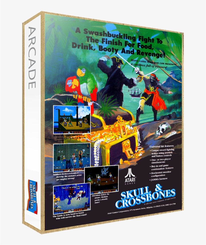 Skull & Crossbones - Atari, transparent png download