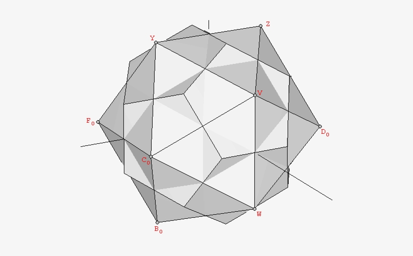 Dodecahedron And Icosahedron Superimposed - Ciseau Electrique, transparent png download