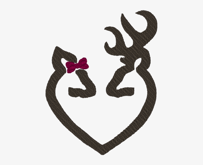 Deer Heart Cliparts Free Download Clip Art - Browning His And Her, transparent png download