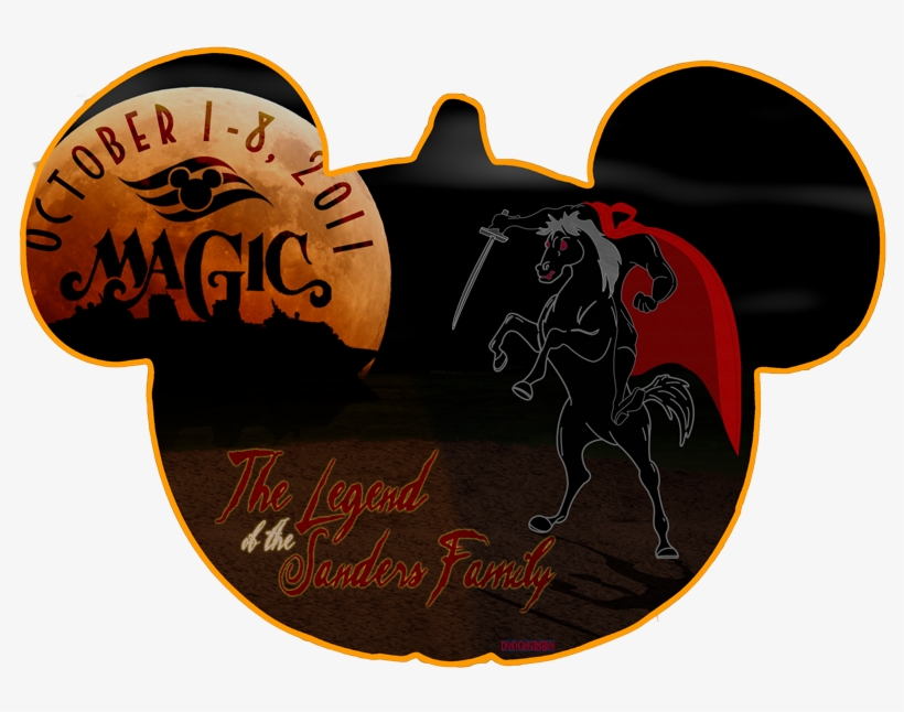 Door Magnet October 2011 Disney Magic - Disney Halloween Cruise Magnets, transparent png download