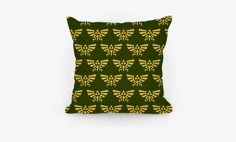 Hylian Crest Pattern Pillow - Crest Of Hyrule, transparent png download