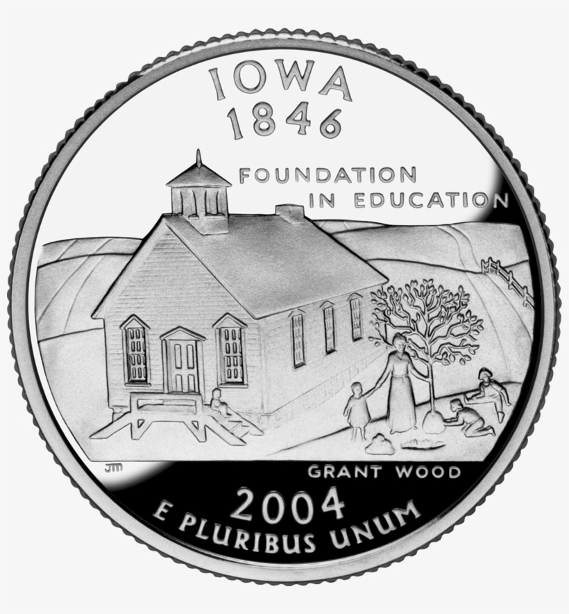 Iowa Quarter - Iowa State Quarter, transparent png download