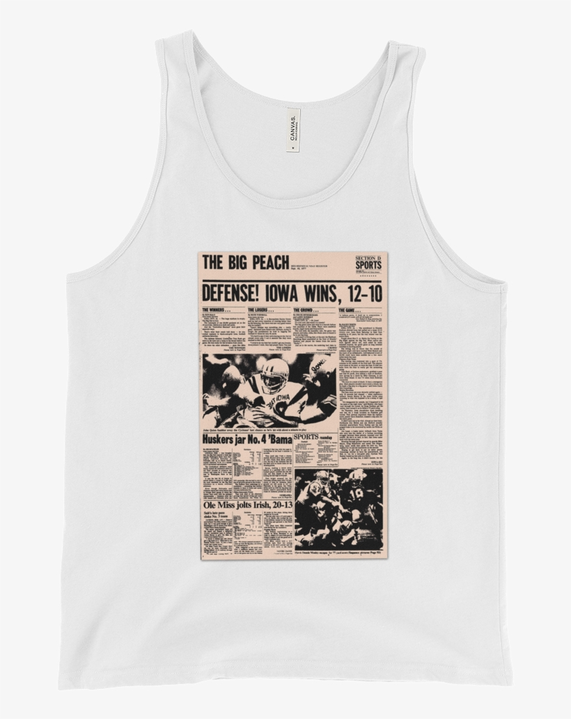 1977 Iowa-iowa State Game Tank - Iowa–iowa State Football Rivalry, transparent png download