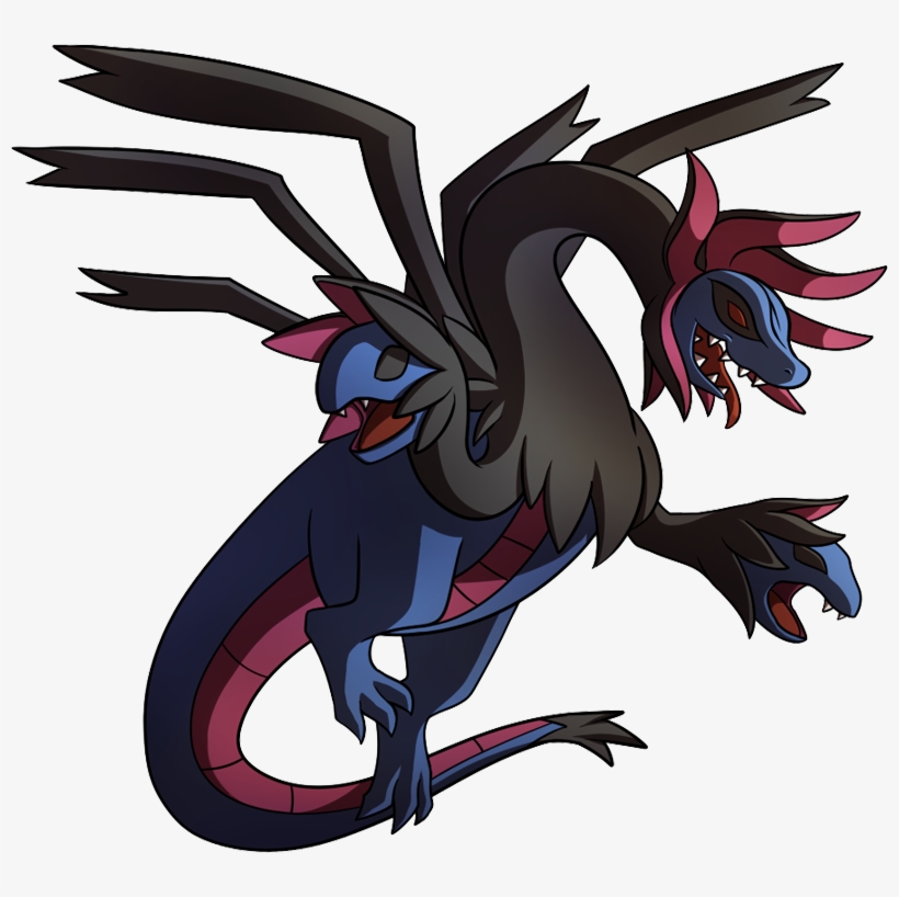 Pokemon Hydreigon Is A Fictional Character Of Humans, transparent png download