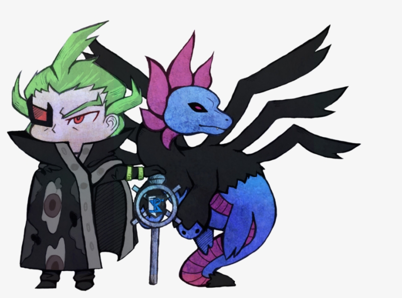Ghetsis And His Hydreigon By Ultimateshuu - Ghetsis's Hydreigon, transparent png download