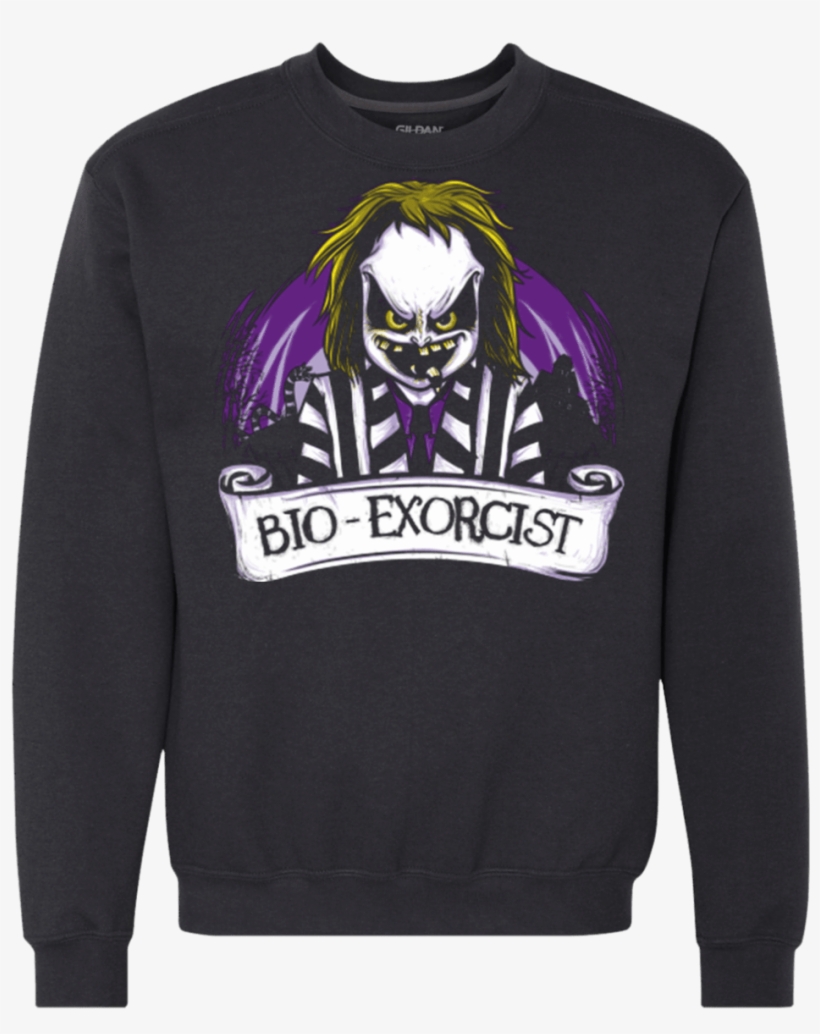 Bio Exorcist Premium Crewneck Sweatshirt - Ugly Christmas Sweaters Santa Fireman, transparent png download
