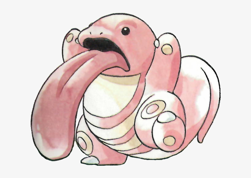 Lickitung Pokemon Red And Green Official Art - Pokemon Red Lickitung, transparent png download