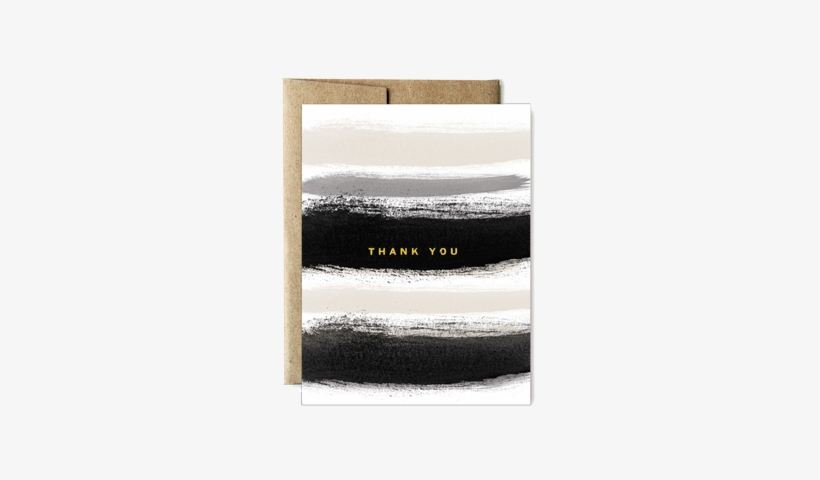 Foil Fog Stripes Thank You Card - Fog, transparent png download