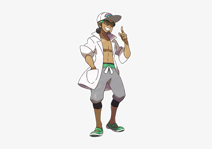 Professor Kukui - Nintendo 3ds - Pokemon Moon Console Game, transparent png download