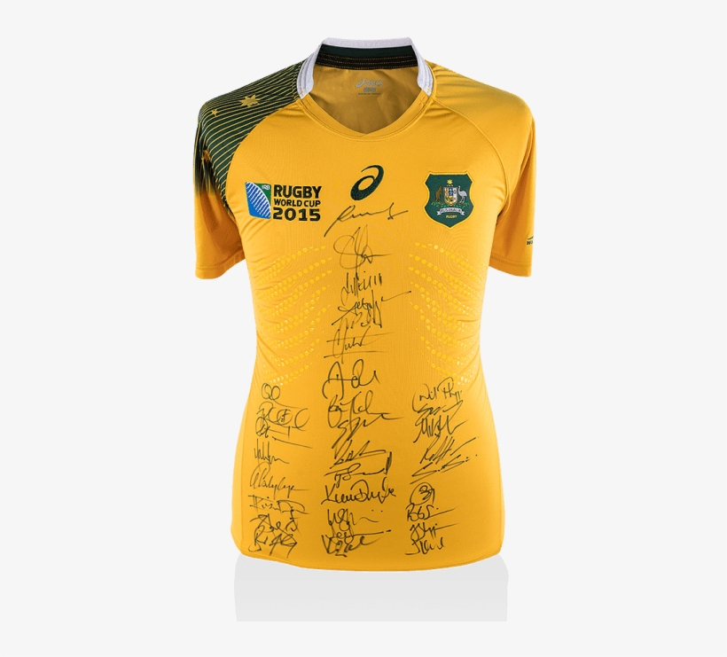 Australia Rugby Union Entire 2015 World Cup Team Signed - 2015 Rugby World Cup, transparent png download
