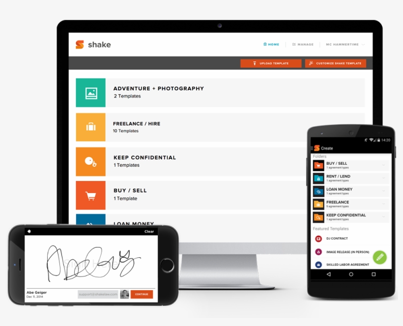Create, Sign, And Send Releases, Waivers And Other - Smartphone, transparent png download