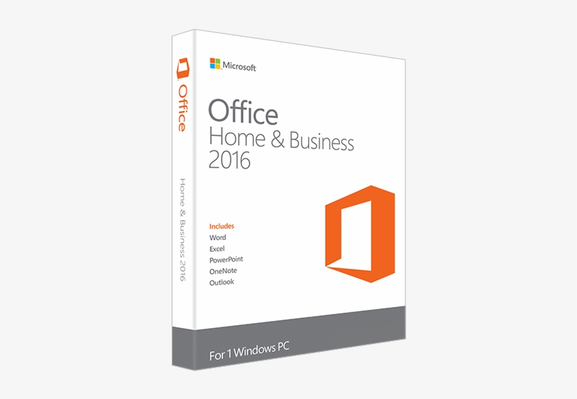 Microsoft Office 2016 Home & Business Edition - Microsoft Office 2016 Home And Business Edition, transparent png download