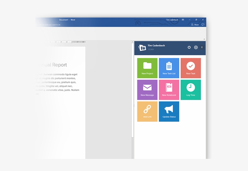 Teamwork Projects Functionality Through Your Ms Office - Outlook Teamwork Plugin, transparent png download