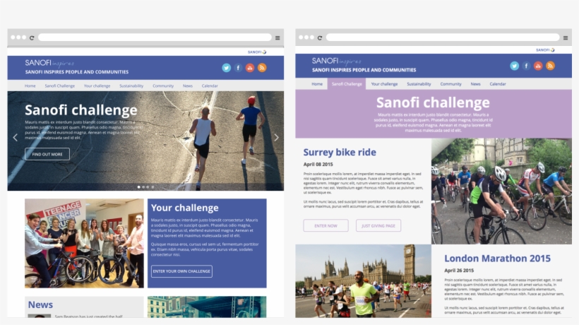 Sanofi Inspires - Website, transparent png download