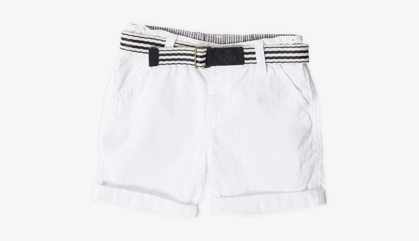 Bermuda Joaquín Blanco, De Cintura Ajustable Con Bota - Bermuda, transparent png download