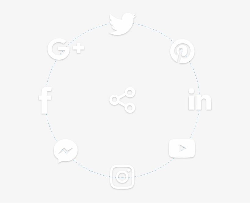 Social Media Icons - Circle, transparent png download