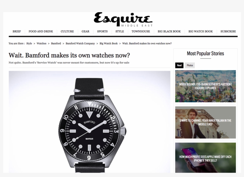 Esquire Wait - Analog Watch, transparent png download
