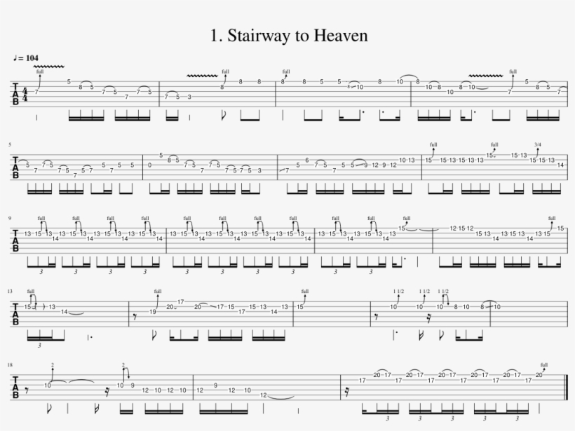 , Stairway To Heaven, For Mobile Image - Tablatura Solo Stairway To Heaven, transparent png download