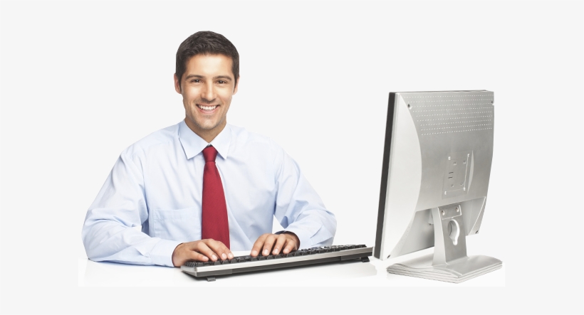Internexo Soluções Em Serviços De Acesso A Internet - Homem No Computador Png, transparent png download