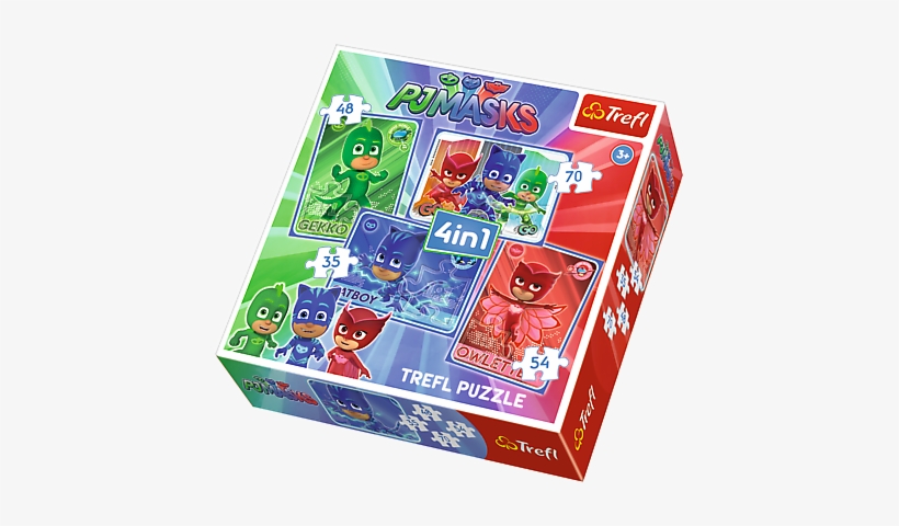 Favorites - Gallery - Pj Masks 4 In 1 Puzzle, transparent png download