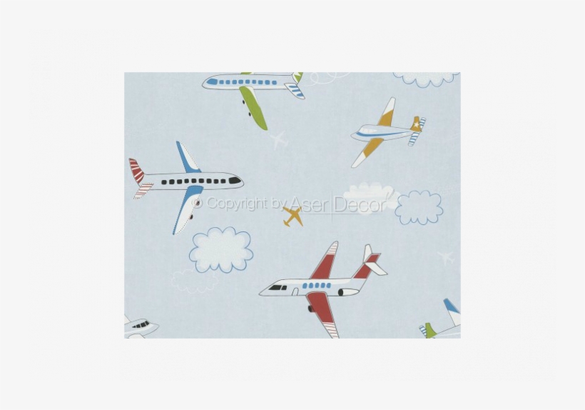 245813 Papel De Parede Bambino Xvii Aviao Vermelho - Airplanes Wallpaper Blue Rasch 245813, transparent png download