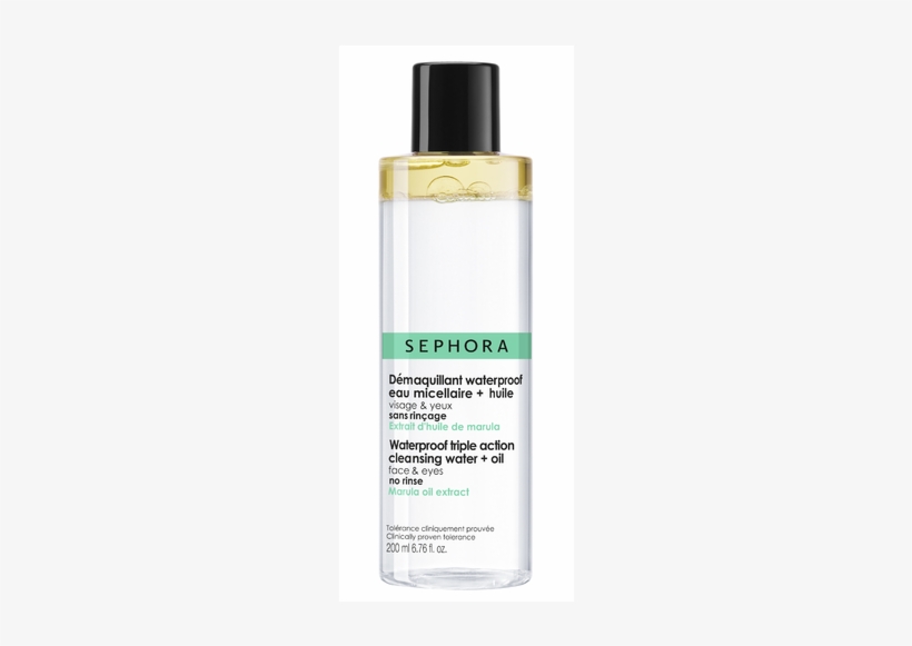 Waterproof Triple Action Cleansing Water Oil - Sephora Collection Isticí Voda A Olej Na Obliej A Oi, transparent png download