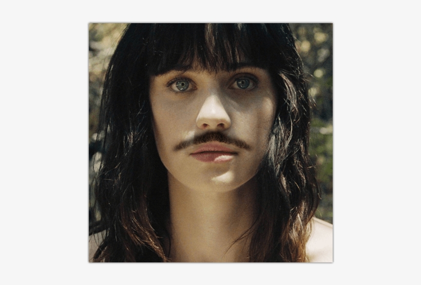 Zooey Deschanel With Mustache - Zooey Deschanel Poster 11x17 Mini Poster, transparent png download