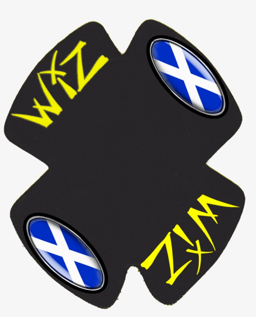 Wiz Graffix Scottish Flag Knee Slider Backings - Wiz Standard Knee Slider Red (pair), transparent png download