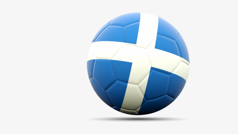 Illustration Of Flag Of Scotland - Football With Scotland Flag, transparent png download