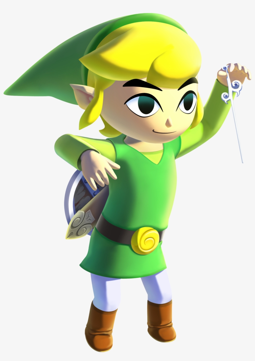 Windwakerlinkhdangled - Zelda The Wind Waker Hd Link, transparent png download