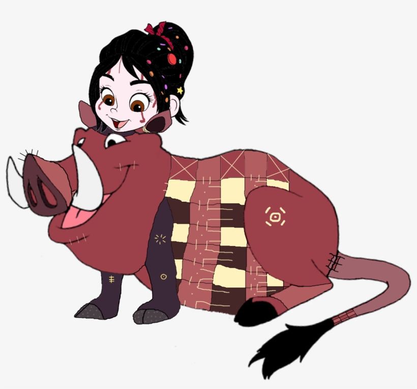 Hakuna Matata Images Vanellope Dressed As Pumbaa 3 - Vanellope Von Schweetz, transparent png download