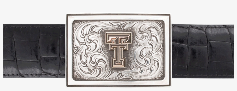 Texas Tech University Gold And Silver Engraved 1 1/2" - Silver, transparent png download