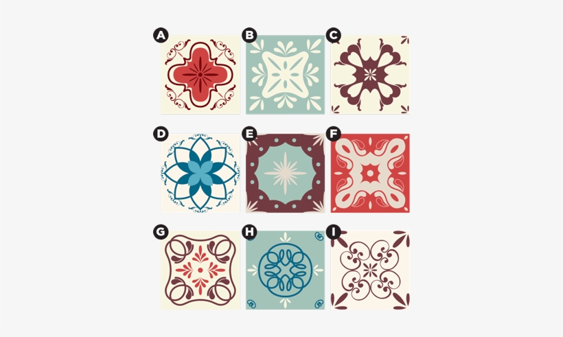 1 - 2 - - Vinilos Para Azulejos Estilo Vintage, transparent png download